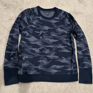 Athleta camo fleece lined top - size small